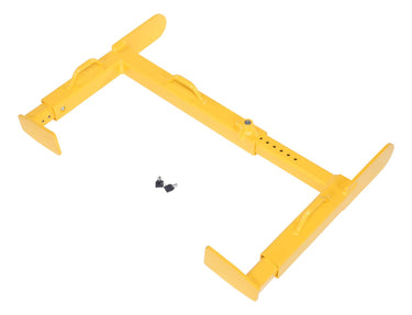 Steel Trailer Wheel Lock, 24 X 35 Usable, For Use On Dual Tires, Yellow